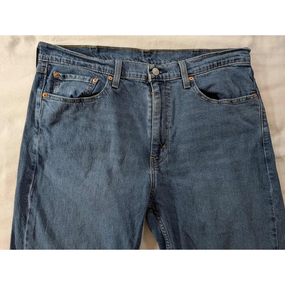 Levi's 505 Men's Regular Fit Straight Leg Jeans Blue‎ Denim Size 38x34